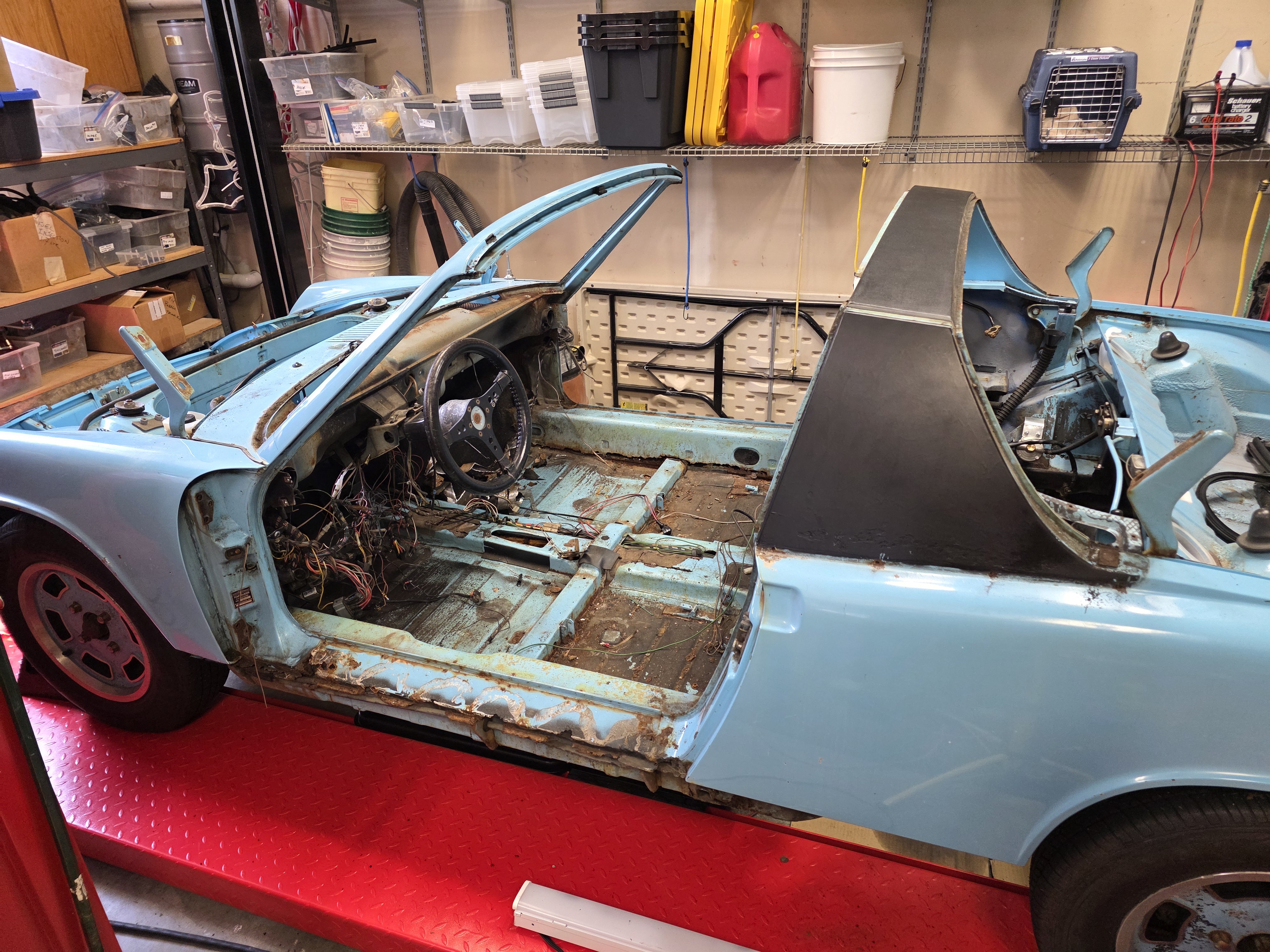 1973 Porsche Project 914 Remove Dash 11-14