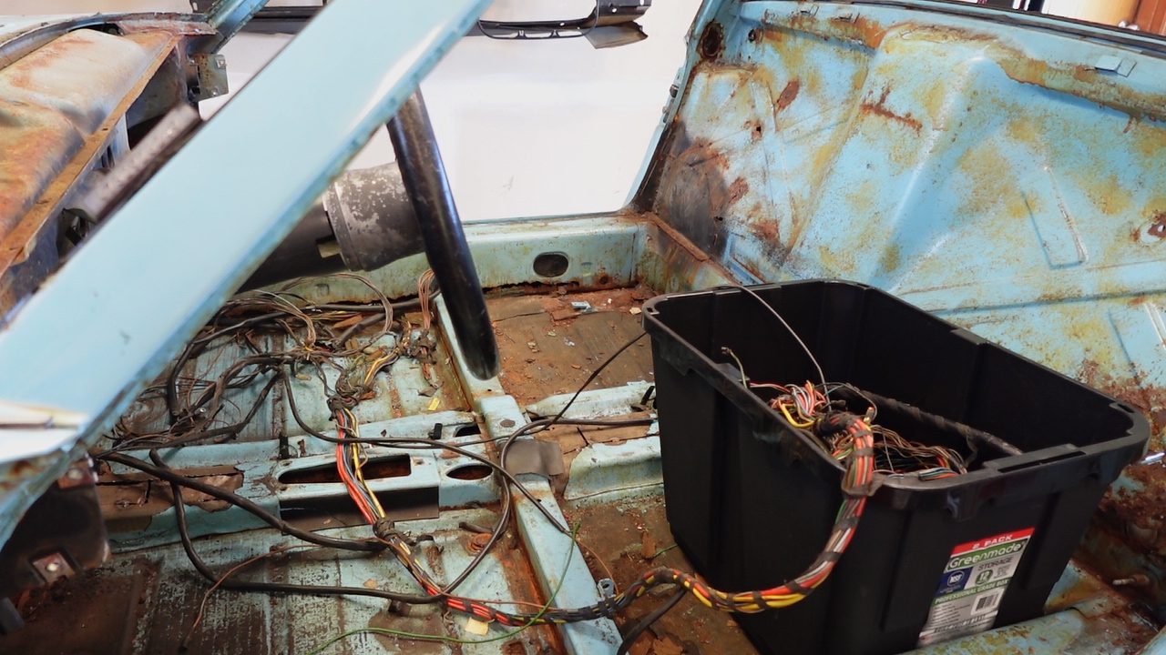1973 Porsche Project 914 Remove Wiring Harness 11-15