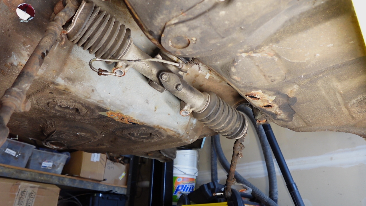1973 Porsche Project 914 Remove Steering Rack 11-23