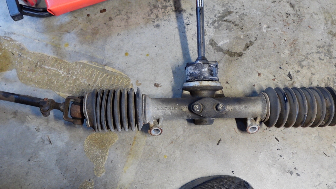 1973 Porsche Project 914 Remove Steering Rack 11-24