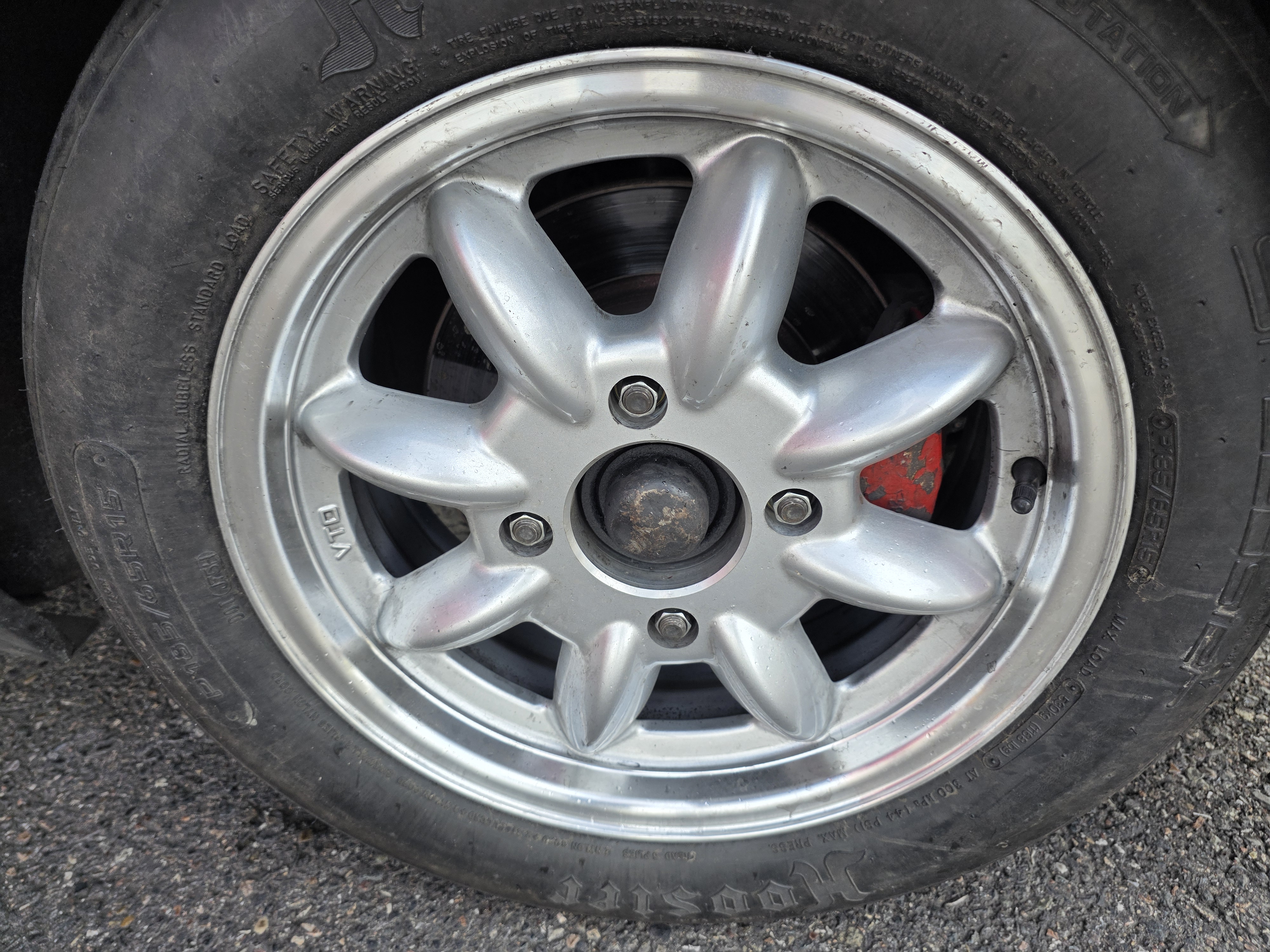 Rear 4 Lug Wheel Porsche 914 10-15