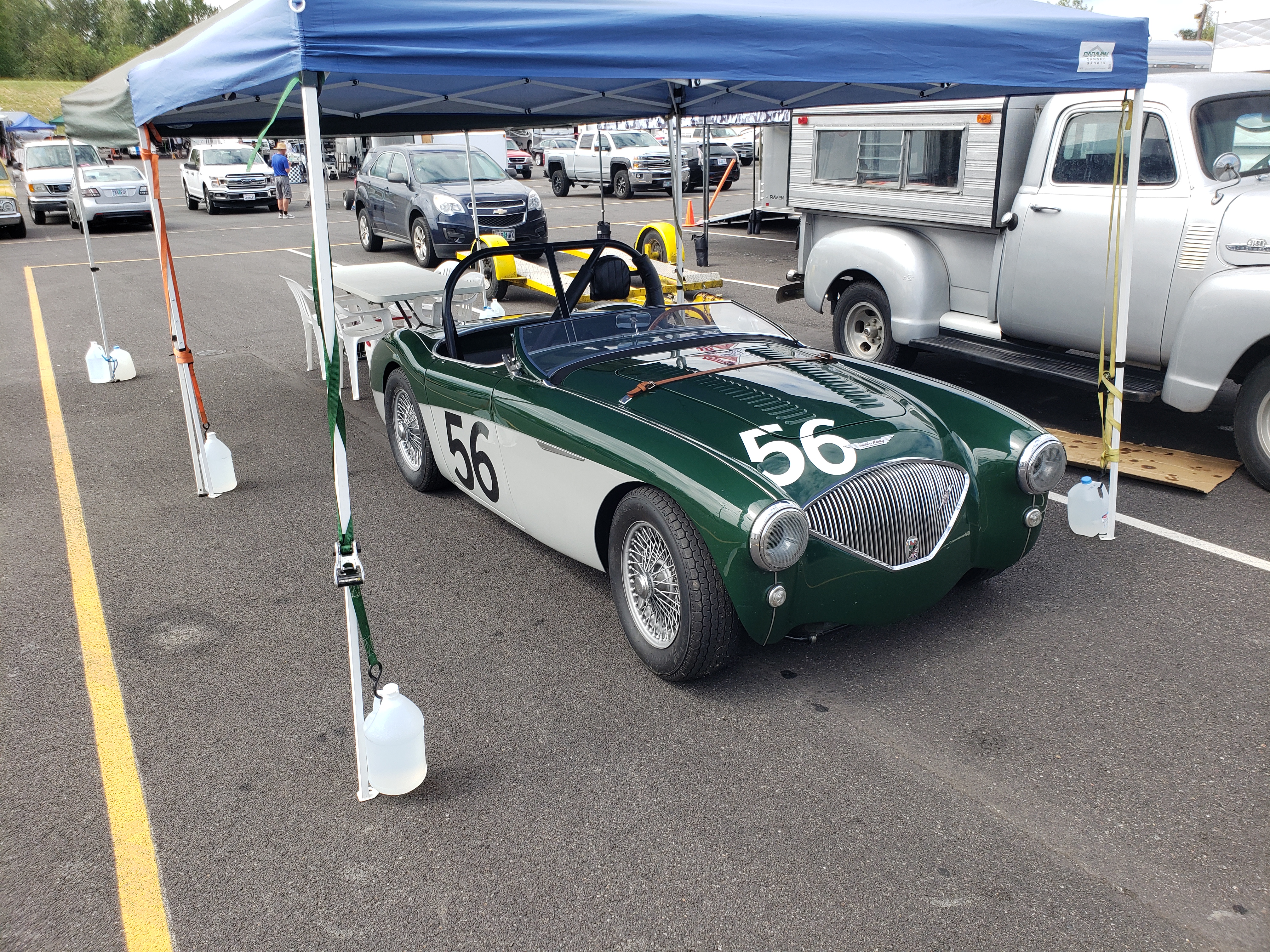1955 Austin Healey Racecar at Portland International Raceway 10-2
